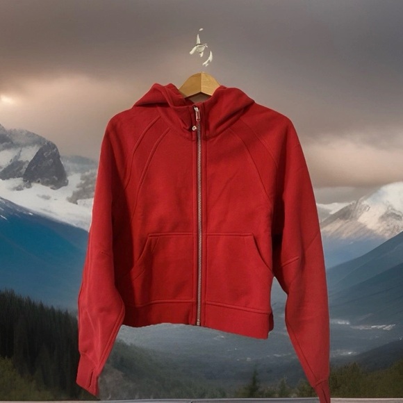 Lululemon Scuba Oversized Full-zip Hoodie Dark Red DKRD NWT M/L 2022 Release